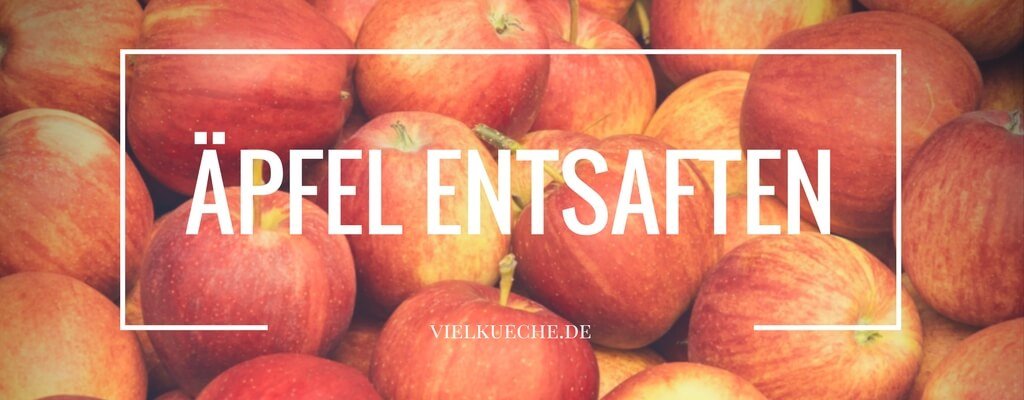 Äpfel entsaften - so gehts! Leckeren Apfelsaft selbst herstellen