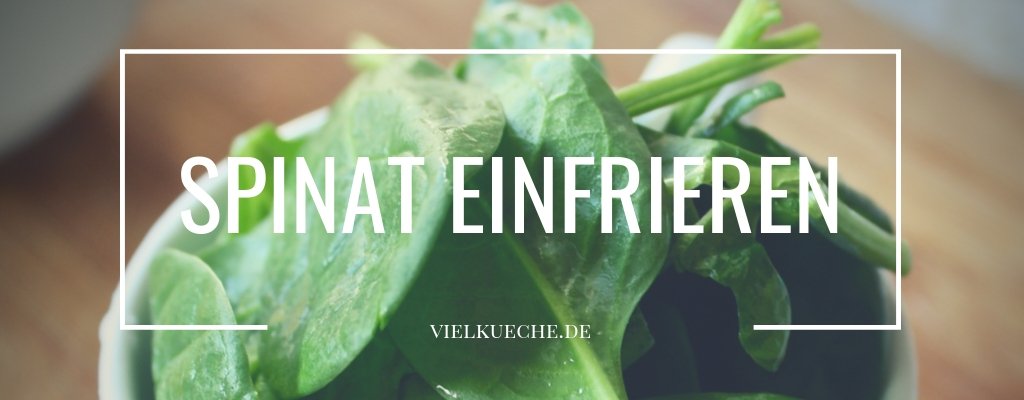 Spinat einfrieren ist möglich! Und einfach noch dazu. - Vielküche